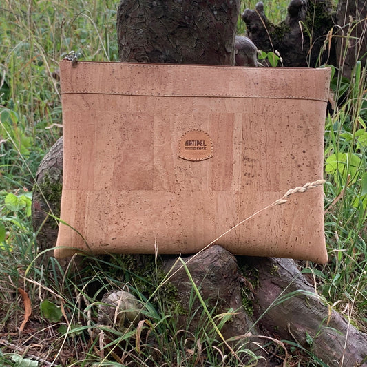 Cork Clutch & Shoulder Bag "Natureza" - Medium